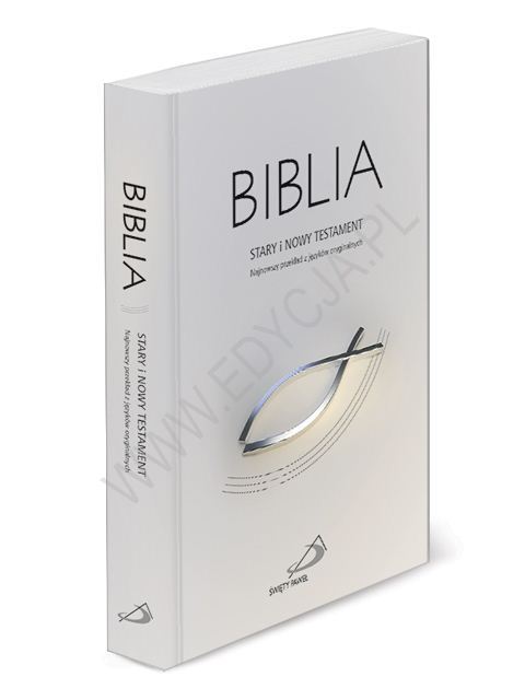 Biblia z kolorową wkładką – biała twarda Edycja