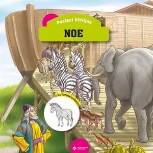 Postaci biblijne – Noe z kolorowanką