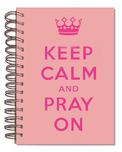 Keep calm and pray on – dziennik/notatnik – różowy