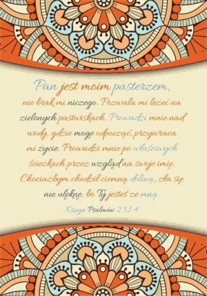 A Kartka składana – Psalm 23