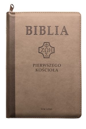 Biblia Pierwszego Kościoła –  PU brązowa zamek wyc