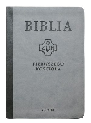 Biblia Pierwszego Kościoła –  PU szara wycięcia