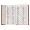 KJV Bible – jasny brąz index złocenia