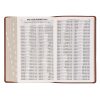 KJV Bible – jasny brąz index złocenia