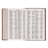 KJV Bible – jasny brąz index złocenia