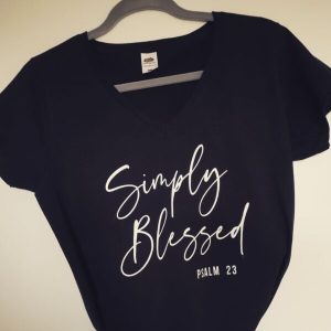 Koszulka L Simply Blessed – czarna