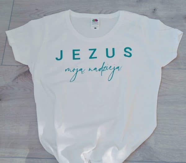 Koszulka M Jezus moją nadzieją – biała