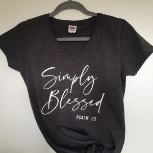 Koszulka XXL Simply Blessed – szara