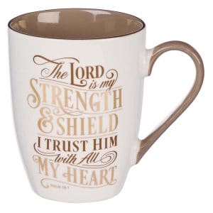 Kubek ceramiczny – The lord is my strength
