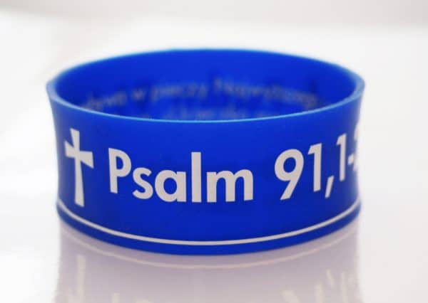 Opaska silikonowa – GRUBA – Kto Przebywa Psalm 91