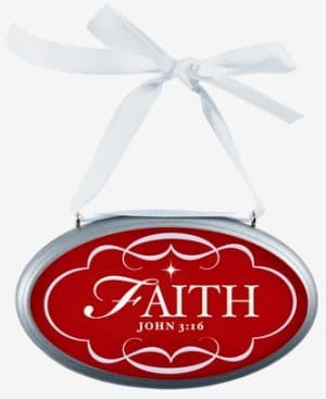 Tabliczka owalna do powieszenia Faith