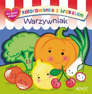 Warzywniak –  Kolorowanka z brokatem