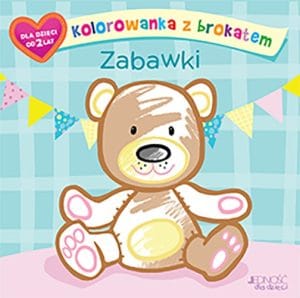 Zabawki –  Kolorowanka z brokatem