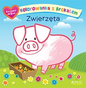 Zwierzęta –  Kolorowanka z brokatem