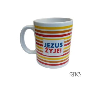 Kubek ceramiczny MG – Jezus żyje!