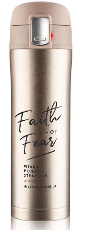Kubek termiczny – Faith – złoty