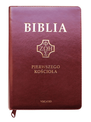 Biblia Pierwszego Kościoła – PU burgund zamek wyc