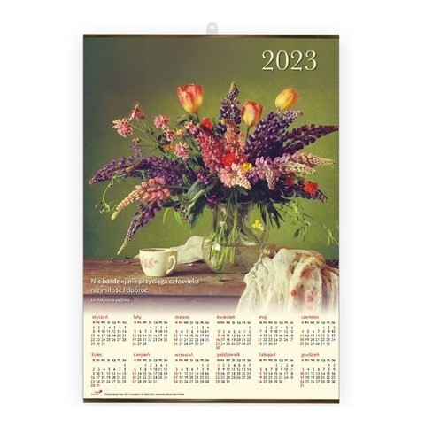 Kalendarz 2023 - Bukiet plakat średni