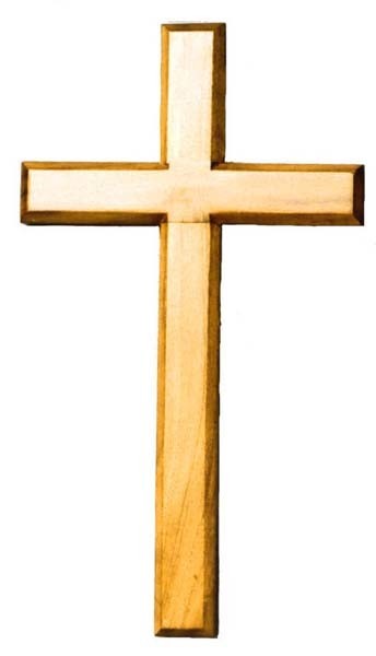 Krzyż drewniany jasny - mały 5,5x10cm