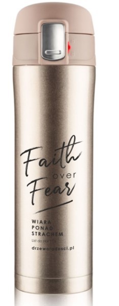 Kubek termiczny - Faith - złoty