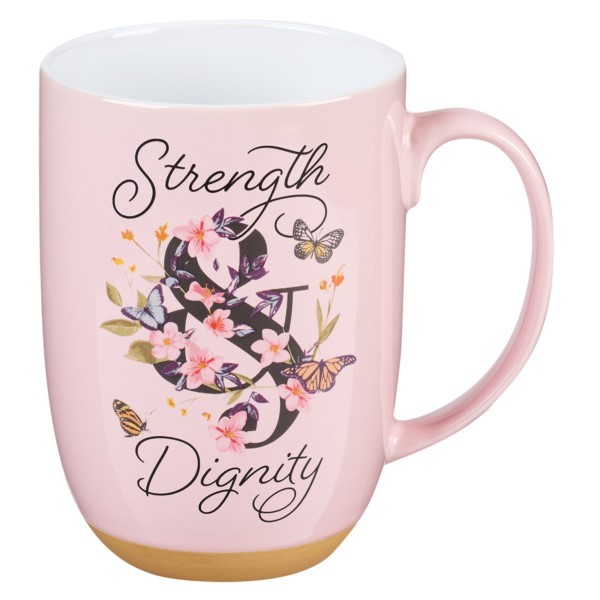 Kubek ceramiczny - Strength and Dignity Pink