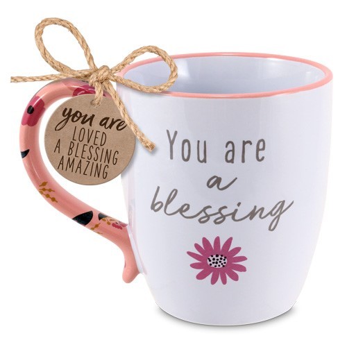Kubek ceramiczny - you are a blessing - flower