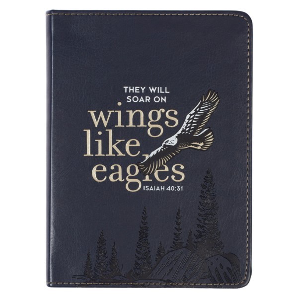 Notatnik skórzany - Wings Like Eagles Navy Blue