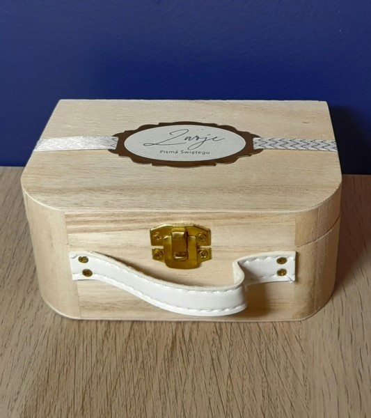 Pudełko drewniane handmade - Zwoje