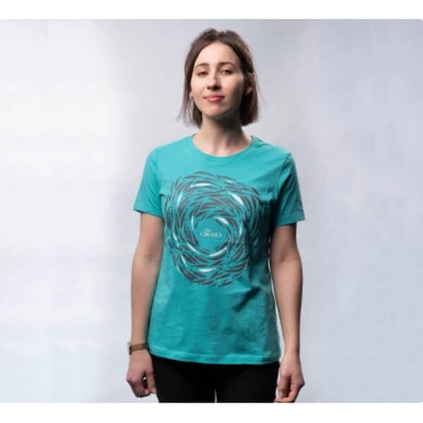 T-shirt – The Chosen – morski – damski – L