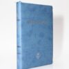 Biblia DBG – PU szaro – niebieski zamek srebrzona