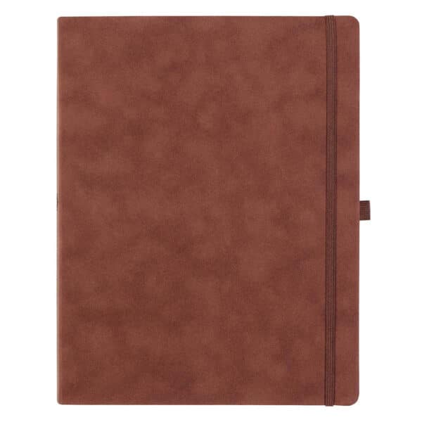 Planer niedatowany – Brown Faux Leather Baxter