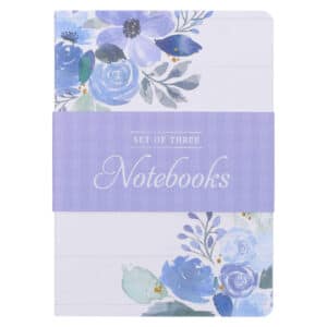 Komplet notatników – Strength Blue Floral