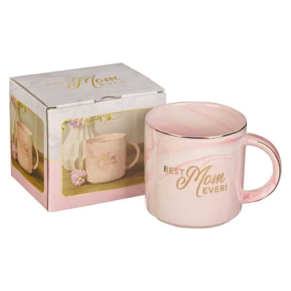 Kubek ceramiczny – Best Mom Ever Pink