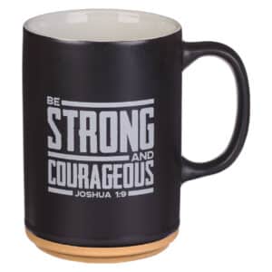 Kubek ceramiczny – Strong and Courageous Black