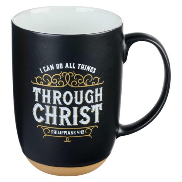 Kubek ceramiczny – Through Christ Black Ceramic