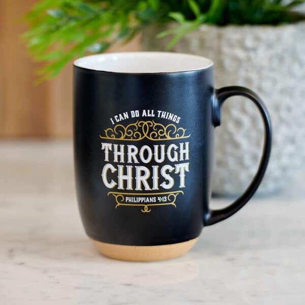 Kubek ceramiczny – Through Christ Black Ceramic