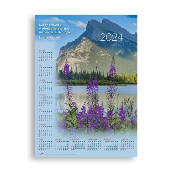 Kalendarz plakatowy średni 2024 – Góry