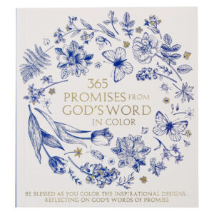 365 Promises from God’s Word in Color Blue Floral