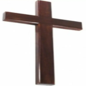 Drewniany krzyż do powieszenia 15 x 8 cm