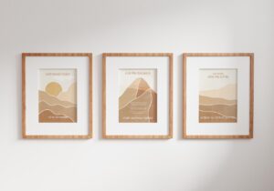 Komplet plakatów A4 – Boho góry