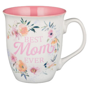 Kubek ceramiczny – Best Mom Ever White and Pink