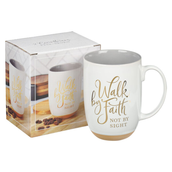 Kubek ceramiczny – Walk By Faith White