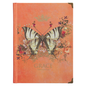 Notatnik – twarda oprawa – Orange Grace Butterfly