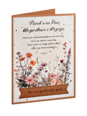 Kartka handmade – papier z nasionami – Ślub – ML