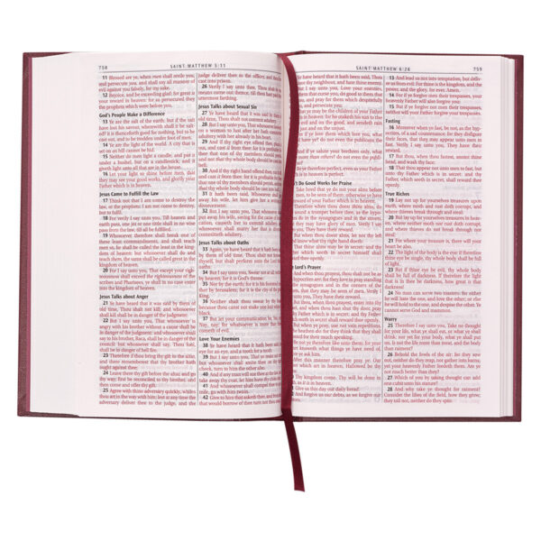 Biblia – King James Version Pew Bible – Burgundy