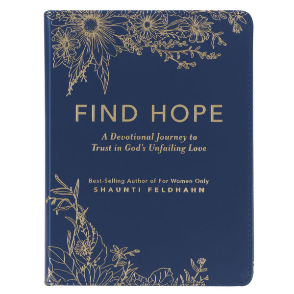 Find Hope Blue Faux Leather Devotional