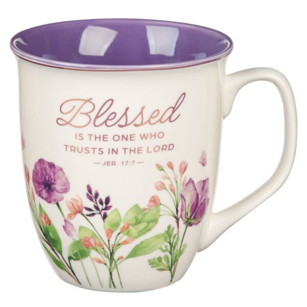 Kubek ceramiczny – Blessed is the One Purple