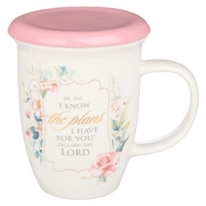 Kubek ceramiczny – I Know the Plans Pink Lidded