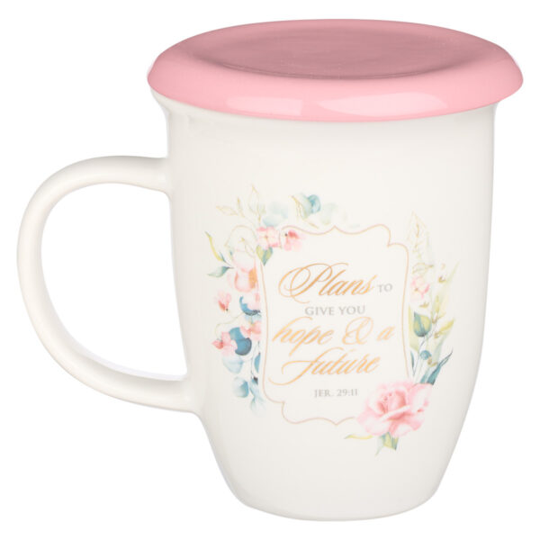 Kubek ceramiczny – I Know the Plans Pink Lidded