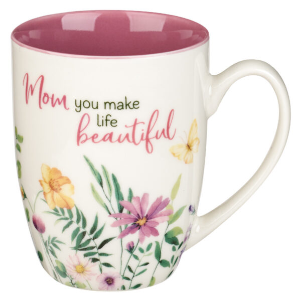 Kubek ceramiczny – Mom You Make Life Beautiful